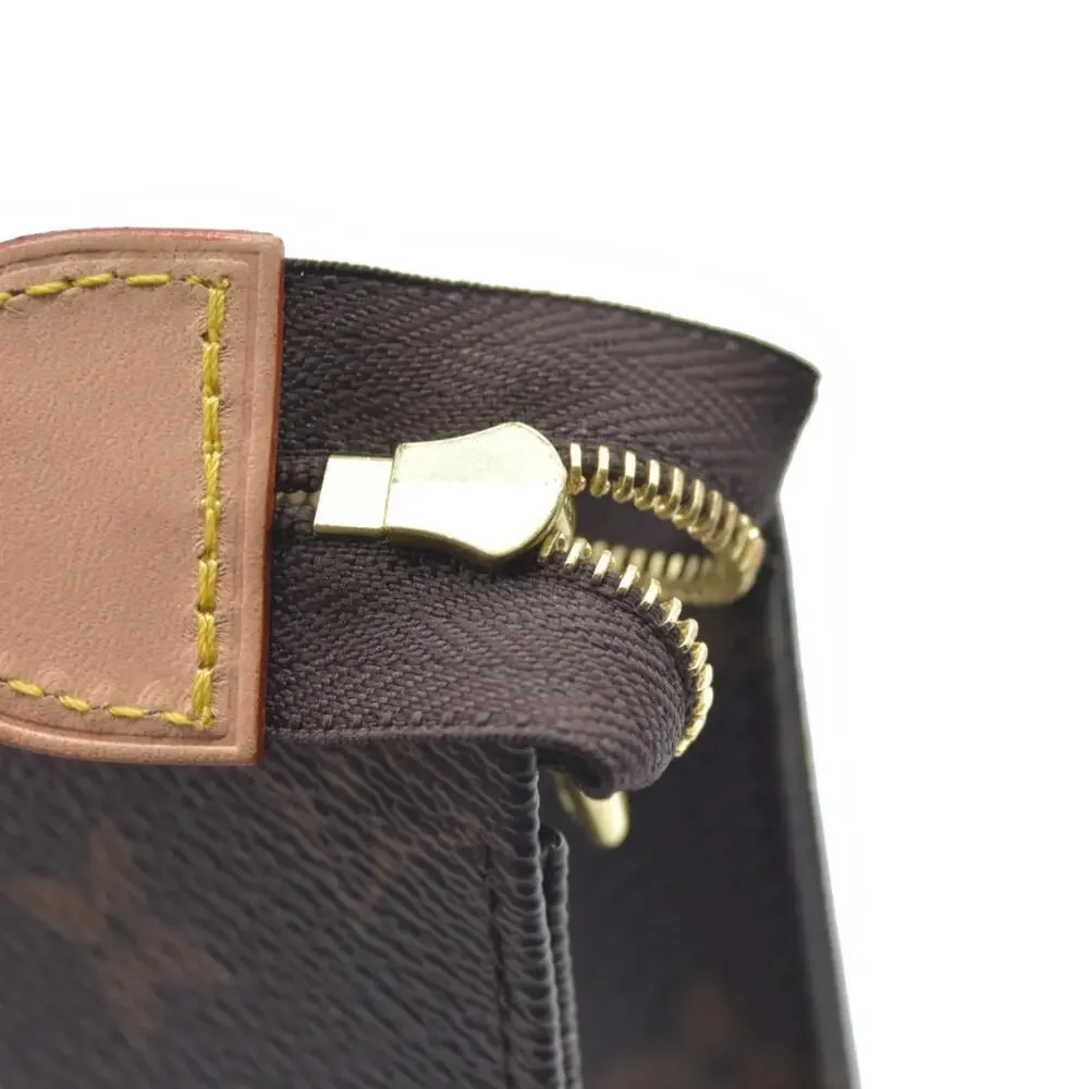 $885 Louis Vuitton Monogram Toiletry Pouch 19 Red RFID